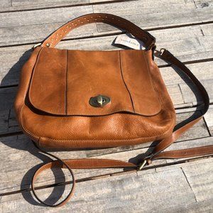 New Flap Bag in cognac leather from Sundance.